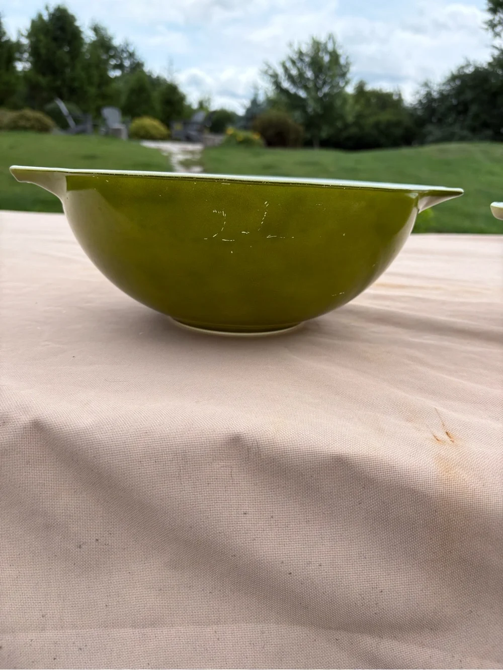 Vintage Pyrex Verde Cinderella Nesting Mixing Bowl Set from 1967 - 1972,